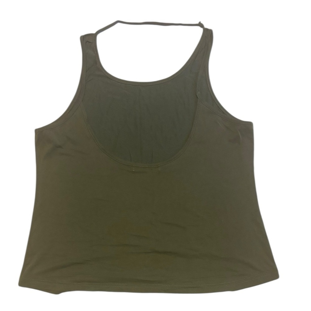 Women's Oyanus Hunter Forest Green Strappy Yoga Cropped Tank Size Large - Picture 3 of 5